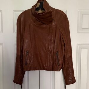 Brown Leather Women's Jacket
